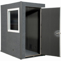 p-4065-4x6-gold-gray-exterior.jpg VocalBooth Gold 6x4 Standard w/ 3x3 Window